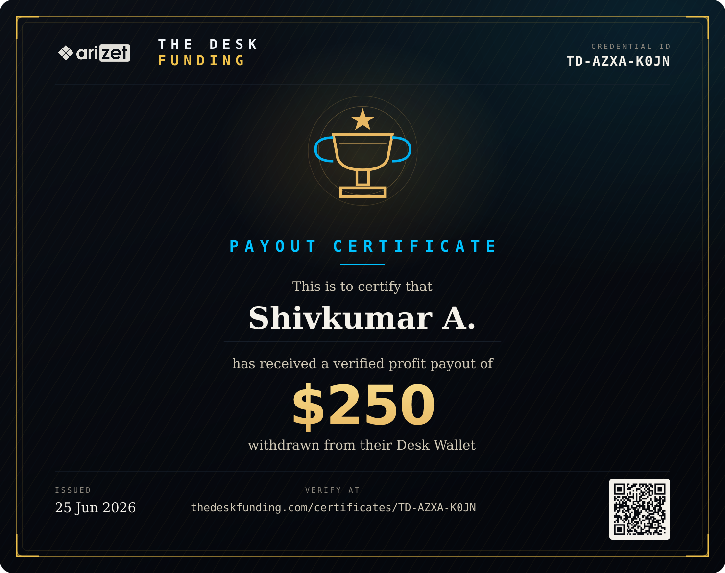 Payout certificate TD-AZXA-K0JN